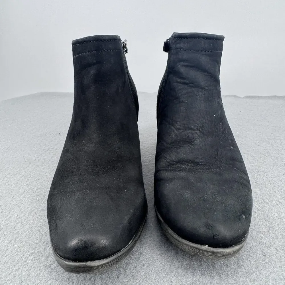 Blondo Waterproof Bootie Boots Womens Size 9‎ Black Nubuck Ankle B4935 017